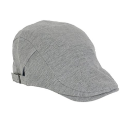 2-TECH Graue Schirmmütze Flatcap Gatsby Herrenmütze Damenmütze Sportmütze Mütze Golfermütze Irish Hunting Herren Damen -