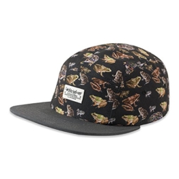 5 Panel Schirmmütze Frogs Djinns Kappe Flatbrim Cap (One Size - schwarz) -