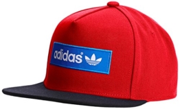 adidas Damen Cap Trefoil Flat-Brim, Collegiate Red/Black/Bluebird, One size, M30683 -