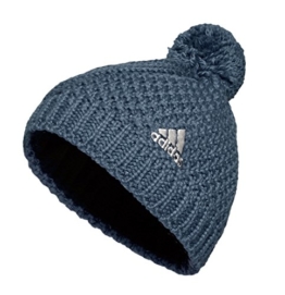 Adidas Pudelmütze mit Bommel, Farbe:blau, Größe:M -