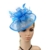 Aliceband Hut Fascinator Garn Feder Brauthut Haarreif Haarband Blau - 
