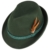 Almtrilby Filzhut Green Klassischer Trachtenhut Almhut Damenhut (59 cm - dunkelgrün) - 