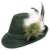 Alpenflüstern Damen Filzhut Trachtenhut grün mit Hutfeder Farbenfroh ADV07600M50 grün - 
