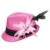 Alpenflüstern Damen Strohhut Trachtenhut pink mit Feder-Clip ADV04800029 rosé -