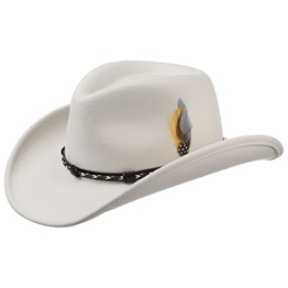 Amasa Wollfilz Westernhut Stetson Chesney westernhut (M/56-57 - weiß) -