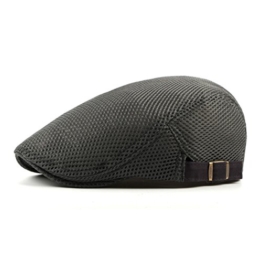 Anshili Herren Damen Mesh Cap Schirmmützen for Sommer (Dunkel Grau) -