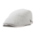 Anshili Herren Plaid Pattern Beret Mütze (Hell Grau) -