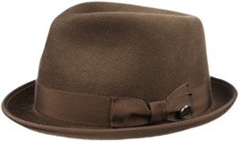 Arnim X Beatsteaks Pork Pie Hut Filzhut Stetson Filzhut Winterhut (S/54-55 - braun) -