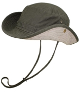 Atlantis Damensafarihut Safarihut Outdoorhut Freizeithut Sommerhut Fischerhut Anglerhut Urlaubshut Hut mit Band für Frauen (AL-347-S17-DA2-OLI-L/XL) in Olive, Größe L/XL inkl. EveryHead-Hutfibel -