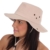 Australierhut Buschhut mit Kinnband und seitlichen Druckknöpfen Unisex (59 cm, beige) -