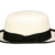 Bailey Chaplin Panamahut Bowler aus Stroh - media bleach L/58-59 - 
