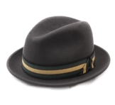 Bailey of Hollywood - Trilby Hut Herren goldring - Size L - basalt -