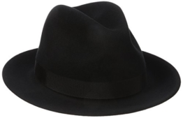 Bailey of Hollywood Winters Bogarthut Fedora Hut Herrenhut Wollfilzhut Traveller Bogarthut Herrenhut (S/54-55 - schwarz) -