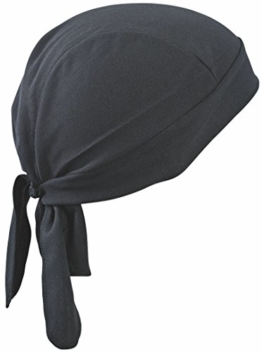 Bandana Cap Atmungsaktiv / Funktions Bandana Cap in schwarz -