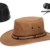Barmah 1022 Squashy Bronco Cooper Crossing Lederhut aus Australien + Hutablage & Kinnriemchen | Beige / Hickory | Size XL -