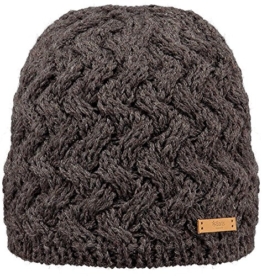 BARTS Beanie SWIRLIE, Damen, handgestrickt, gefüttert, braun -