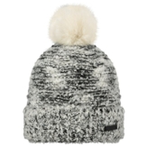 Barts Damen Mütze Siret Beanie, Mehrfarbig (Nero Sfumature Bianche Con Pompom Di Pelo Bianco), UNI -