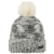 Barts Damen Mütze Siret Beanie, Mehrfarbig (Nero Sfumature Bianche Con Pompom Di Pelo Bianco), UNI -