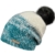 Barts Damen Strickmütze Tulip Beanie, Mehrfarbig (Multicolore Azzurro E Bianco Con Pompom DI Pelo Grigio), UNI -