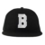 Baseball Cap Alle Buchstaben A-Z Bad Hair Day schwarz with Adjustable Strap Snapback Morefaz (TM) (B) -