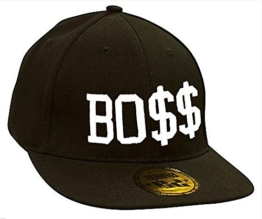 Baseball Mütze Cap Caps schwarz Snapback with Adjustable Strap BOSS LA (Boos) -