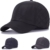 Baseballcap mit Ohrenklappen Golf Sport Outdoor Ohrenschützer Kappe Mütze Cap Schirmmütze Ohrenschutz Basecap Wintercap Wintermütze (schwarz) - 