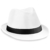 Beechfield Fedora in white/black size L/XL Large / X-Large,Weiß/Schwarz -