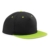 Beechfield Unisex 5 Panel Kontrast Snapback Kappe (Einheitsgröße) (Schwarz/Grau) - 