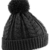 Beechfield Unisex Strickmütze mit Bommel, Zopfmuster One Size,Anthrazit -