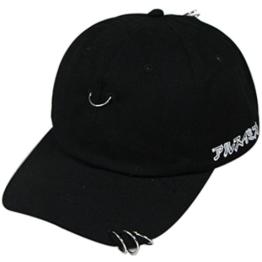 Belsen Damen Stift Ring Reifen Vintage Baseball Cap Trucker Hat (schwarz) -