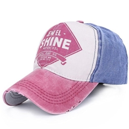 Belsen Damen Vintage Baseball Cap Snapback Trucker Hat (Rust rot) -