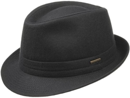 Benavides Wool Trilby in schwarz by Stetson (61) -