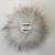 Bommelmütze Beanie No.3 Grau-Gelb mit Zopfmuster und 2 auswechselbaren Kunstpelz Bommeln in Neonpink + Weiß - 