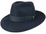 Borsalino Classico Fedora Filzhut aus Haarfilz - blau 63 -