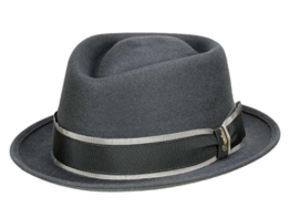 Borsalino Diamond Trilby aus Kaninchenhaar - grau 60 -