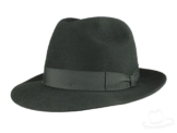 Borsalino Marengo Fedora Filzhut aus Kaninchenhaarfilz - schwarz 63 -