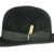 Borsalino Soffice Bowler Melone aus Veloursfilz - schwarz 61 - 