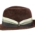 Borsalino Veloursfilz Fedora Filzhut aus Haarfilz - braun 55 - 