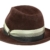 Borsalino Veloursfilz Fedora Filzhut aus Haarfilz - braun 55 - 