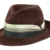 Borsalino Veloursfilz Fedora Filzhut aus Haarfilz - braun 55 -