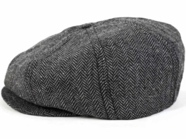 Brixton Brood Ballonmütze Schirmmütze Newsboy Sportmütze - Grey (M/57-58, Grey) -