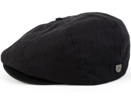 Brixton Brood Ballonmütze Schirmmütze Newsboy Sportmütze - black (XL/61-62, Schwarz) -