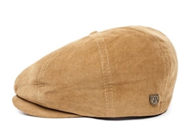 Brixton Brood Newsboy Cap Ballonmütze Schirmmütze Sportmütze aus Cord - toffee XL/61-62 -