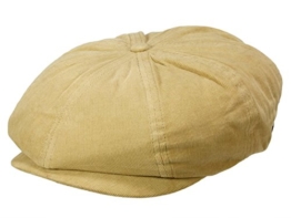 Brixton Brood Schirmmütze Newsboy Ballonmütze aus Baumwolle - light tan M/57-58 -