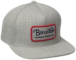 Brixton Cap GRADE Snapback  Light Heather Grey, One Size, -