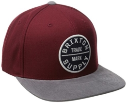 Brixton Cap OATH 3  Burgundy/Grey, One Size, -