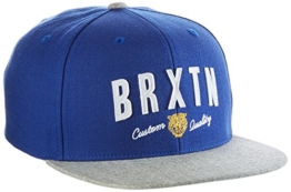 Brixton Cap Ronan Snapback, Royal/Heather Grey, One Size, BRIMCAPRONS -