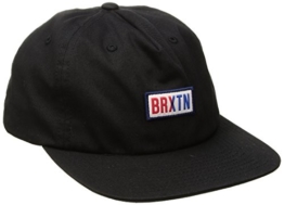 Brixton Hayward Snapback Cap Flat Brim Flatbrim Basecap Baseballcap Kappe Käppi Cap Basecap (One Size - schwarz) -