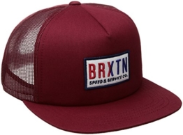 Brixton Hayward Trucker Cap - Burgunderrot - Einstellbar -