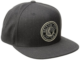 Brixton Unisex Baseballkappe Rival Snapback, Charcoal Heather, One Size, BRIMCAPRIV -